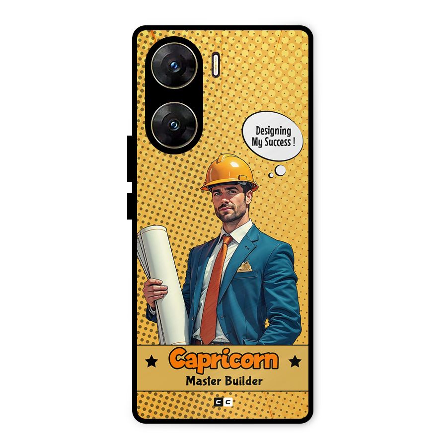 Successful Capricorn Metal Back Case for Vivo V29e