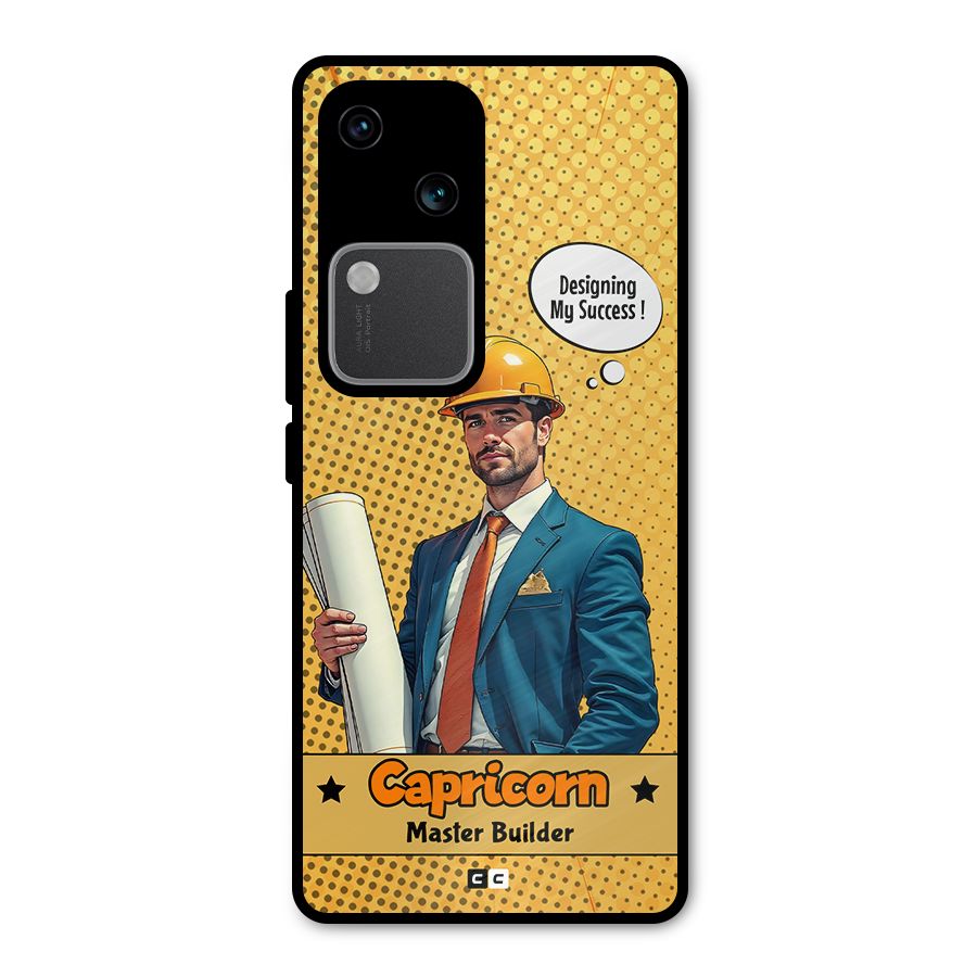 Successful Capricorn Metal Back Case for Vivo V30
