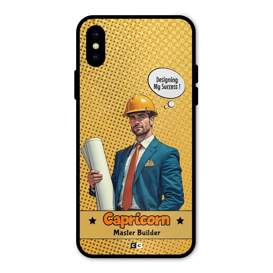 Successful Capricorn Metal Back Case for iPhone XS