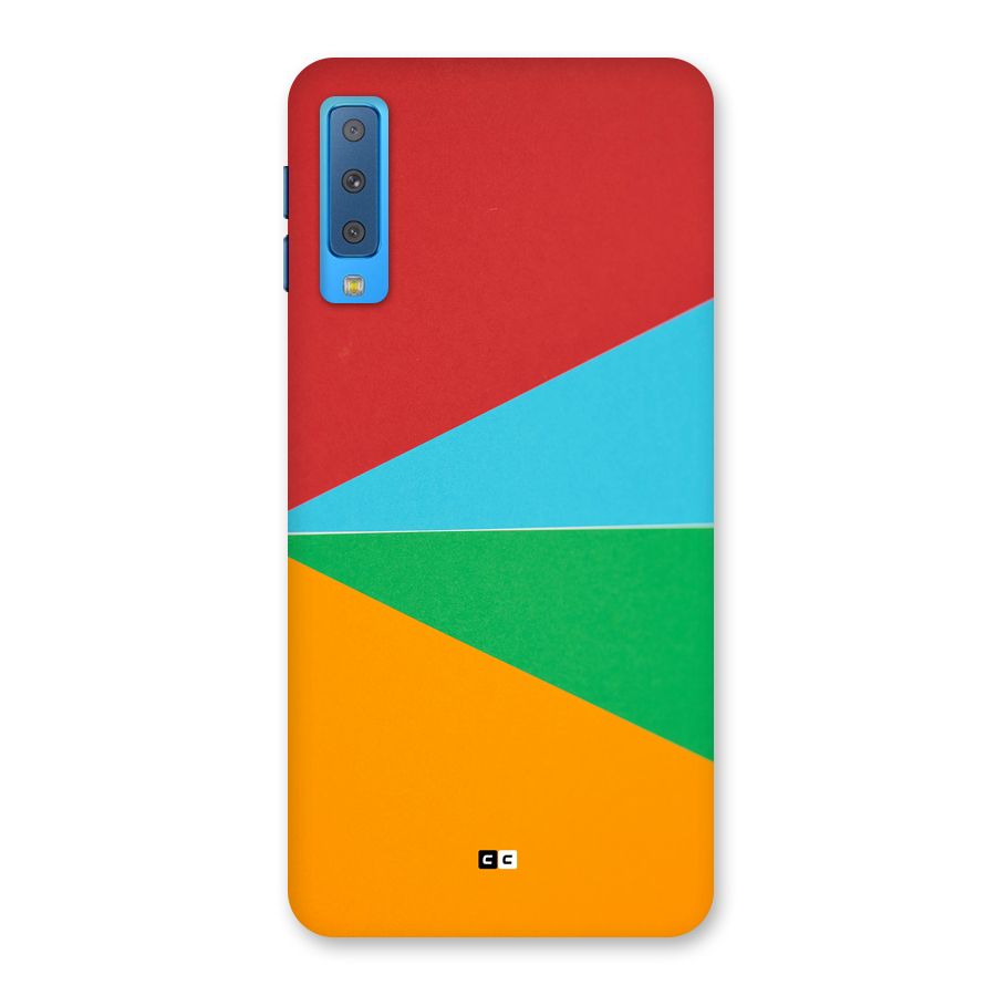 Summer Abstract Back Case for Galaxy A7 (2018)