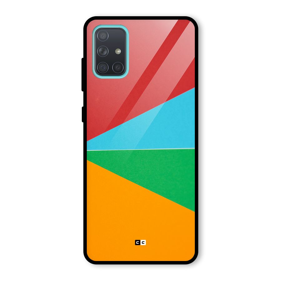 Summer Abstract Glass Back Case for Galaxy A71