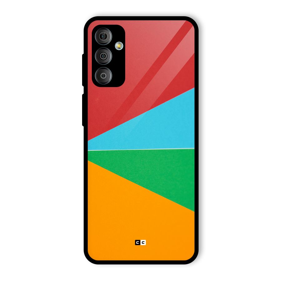 Summer Abstract Glass Back Case for Galaxy F23