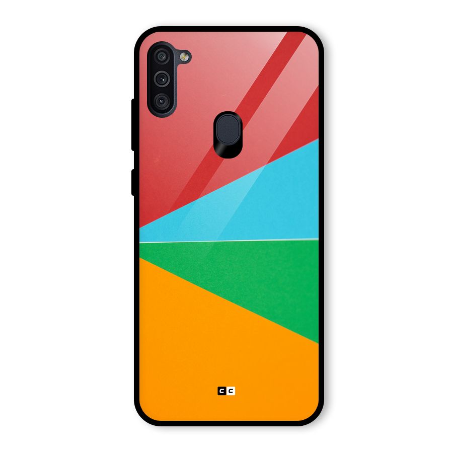 Summer Abstract Glass Back Case for Galaxy M11