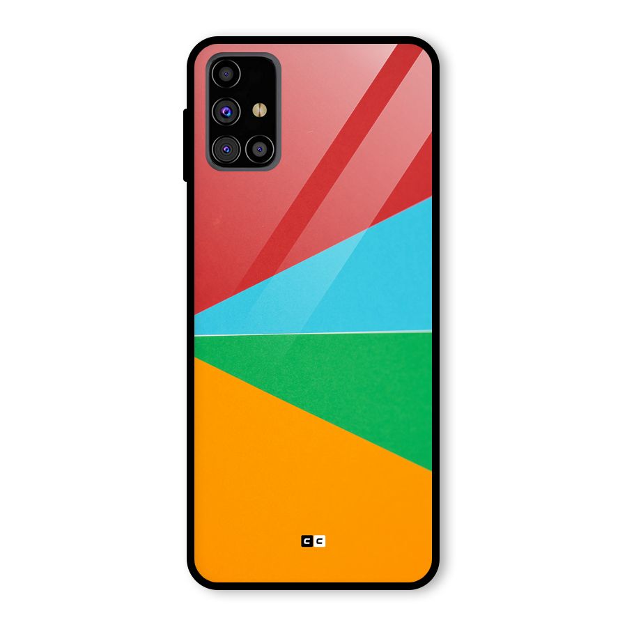 Summer Abstract Glass Back Case for Galaxy M31s