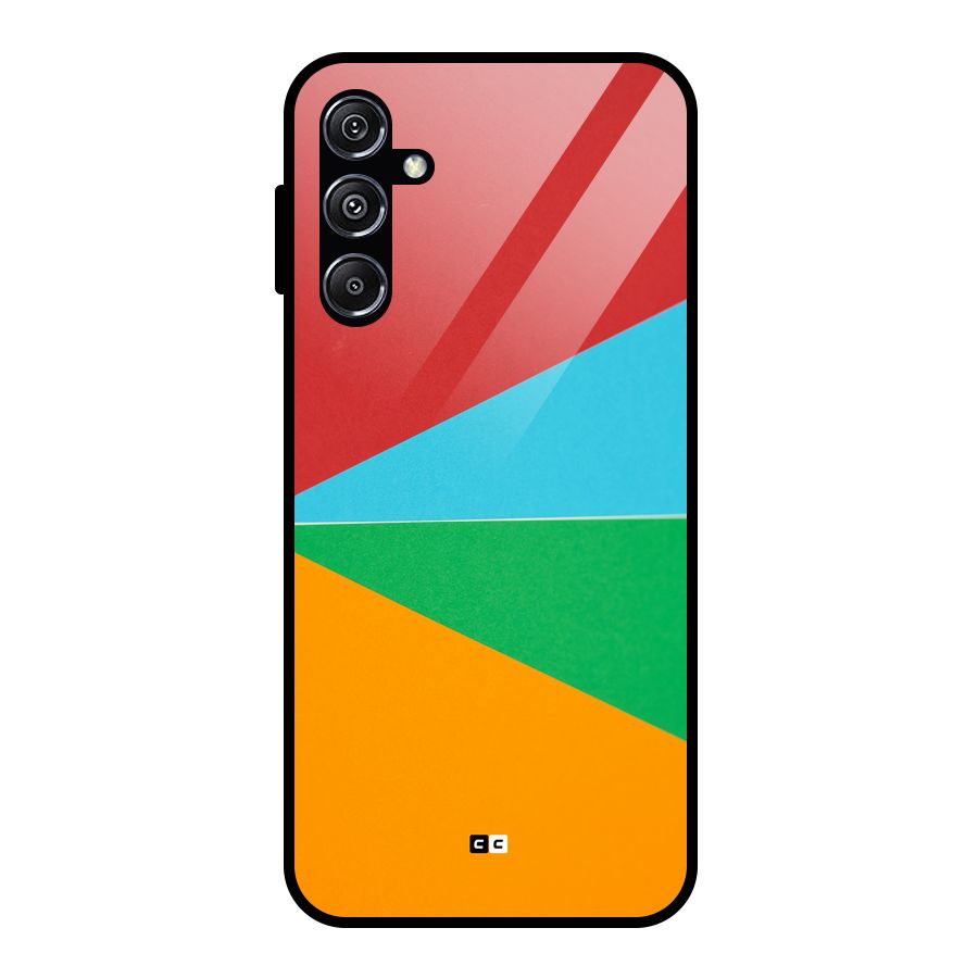 Summer Abstract Glass Back Case for Galaxy M34 5G