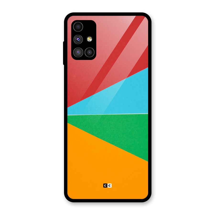 Summer Abstract Glass Back Case for Galaxy M51