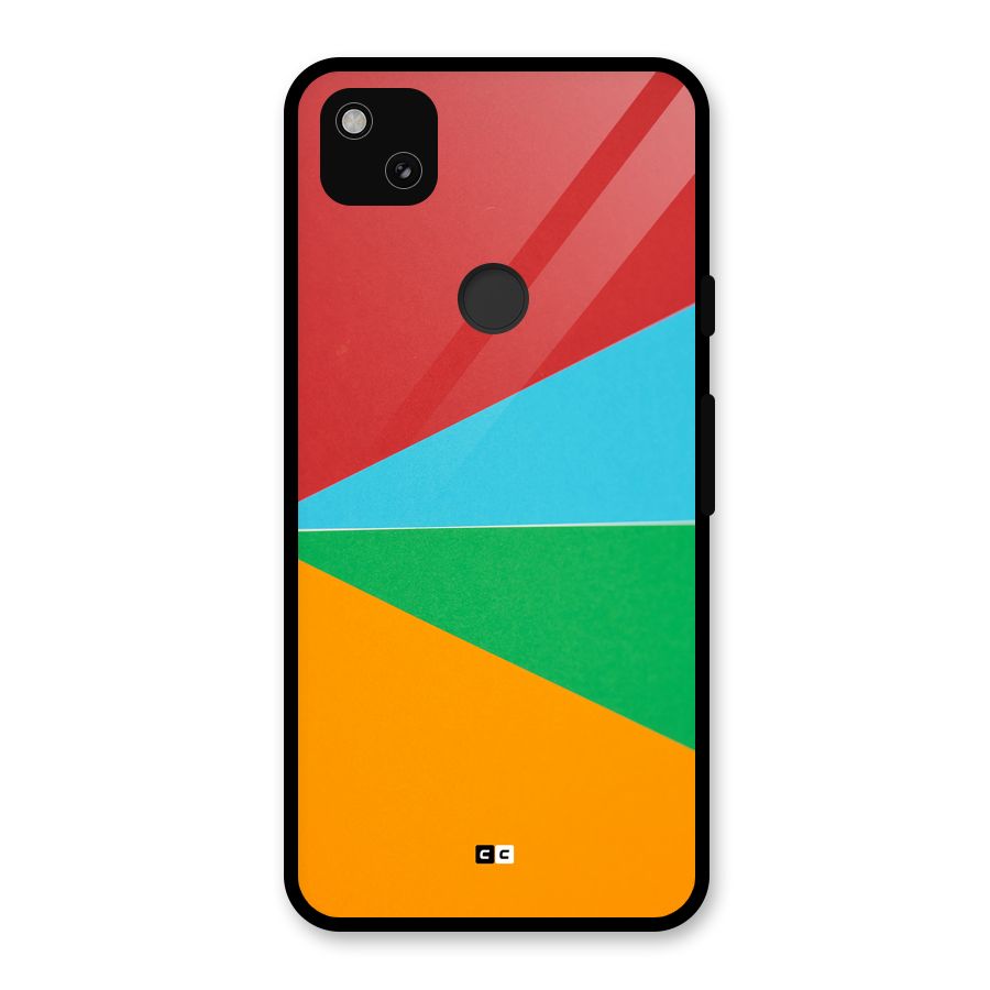 Summer Abstract Glass Back Case for Google Pixel 4a