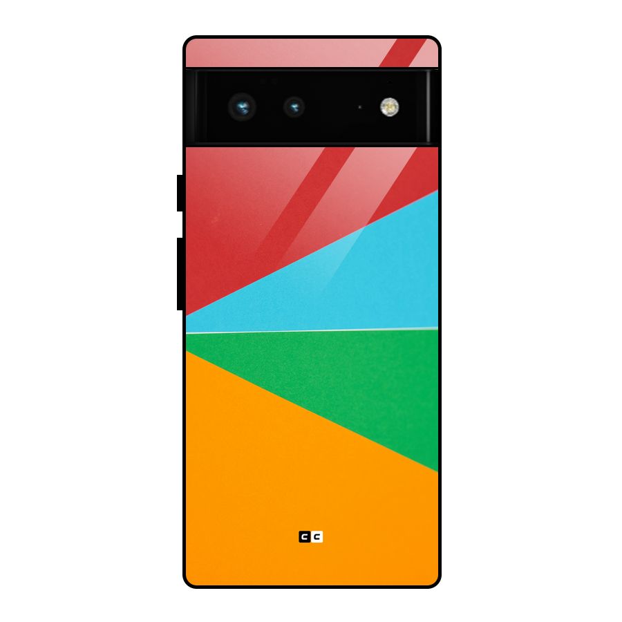 Summer Abstract Glass Back Case for Google Pixel 6