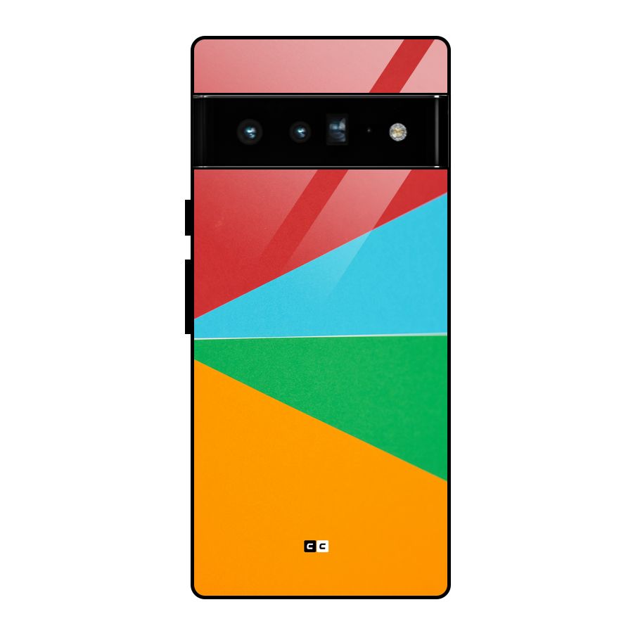 Summer Abstract Glass Back Case for Google Pixel 6 Pro
