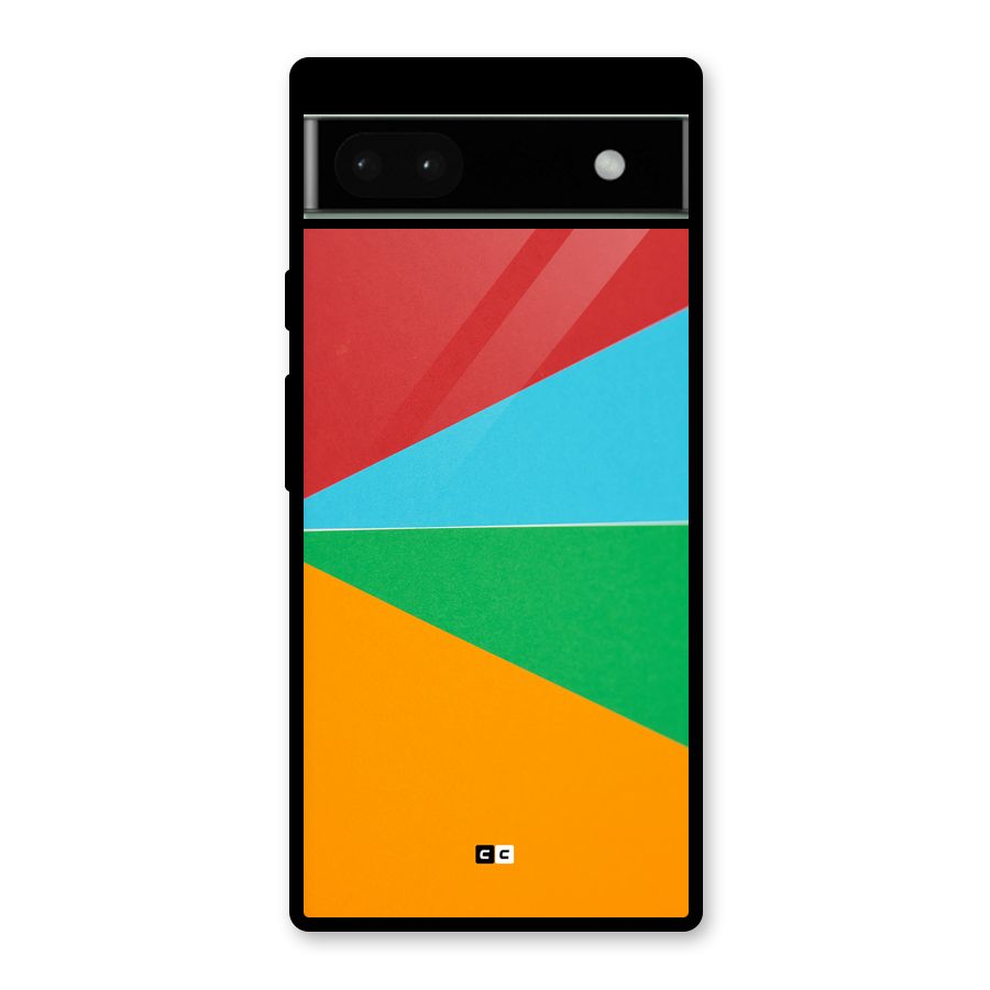 Summer Abstract Glass Back Case for Google Pixel 6a