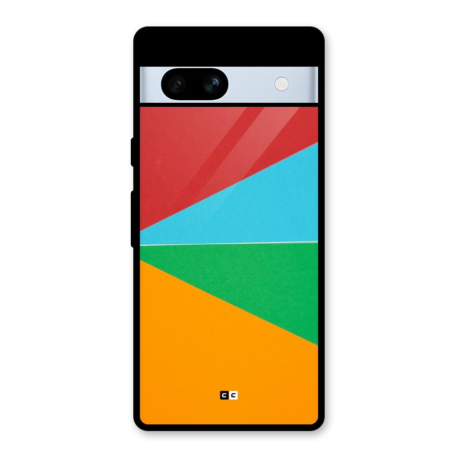 Summer Abstract Glass Back Case for Google Pixel 7a