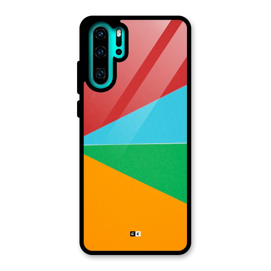 Summer Abstract Glass Back Case for Huawei P30 Pro