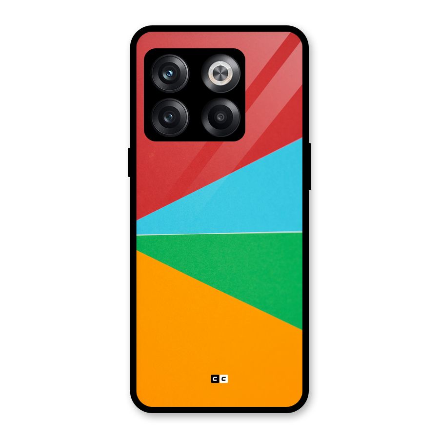 Summer Abstract Glass Back Case for OnePlus 10T