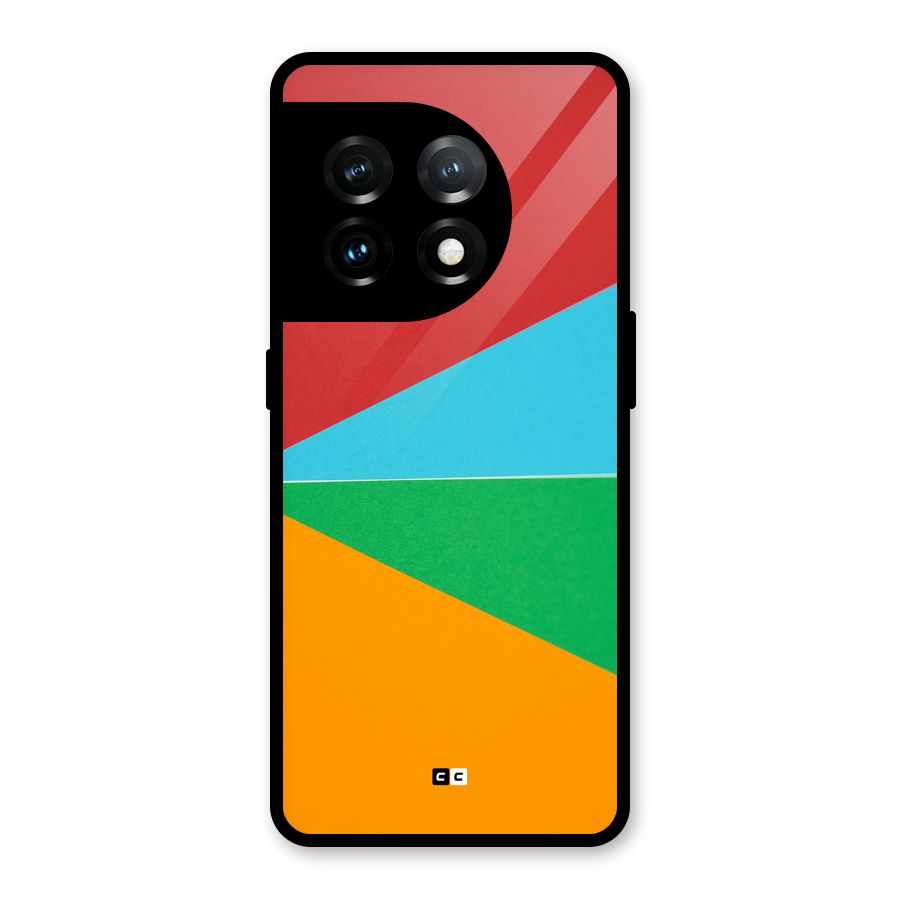 Summer Abstract Glass Back Case for OnePlus 11