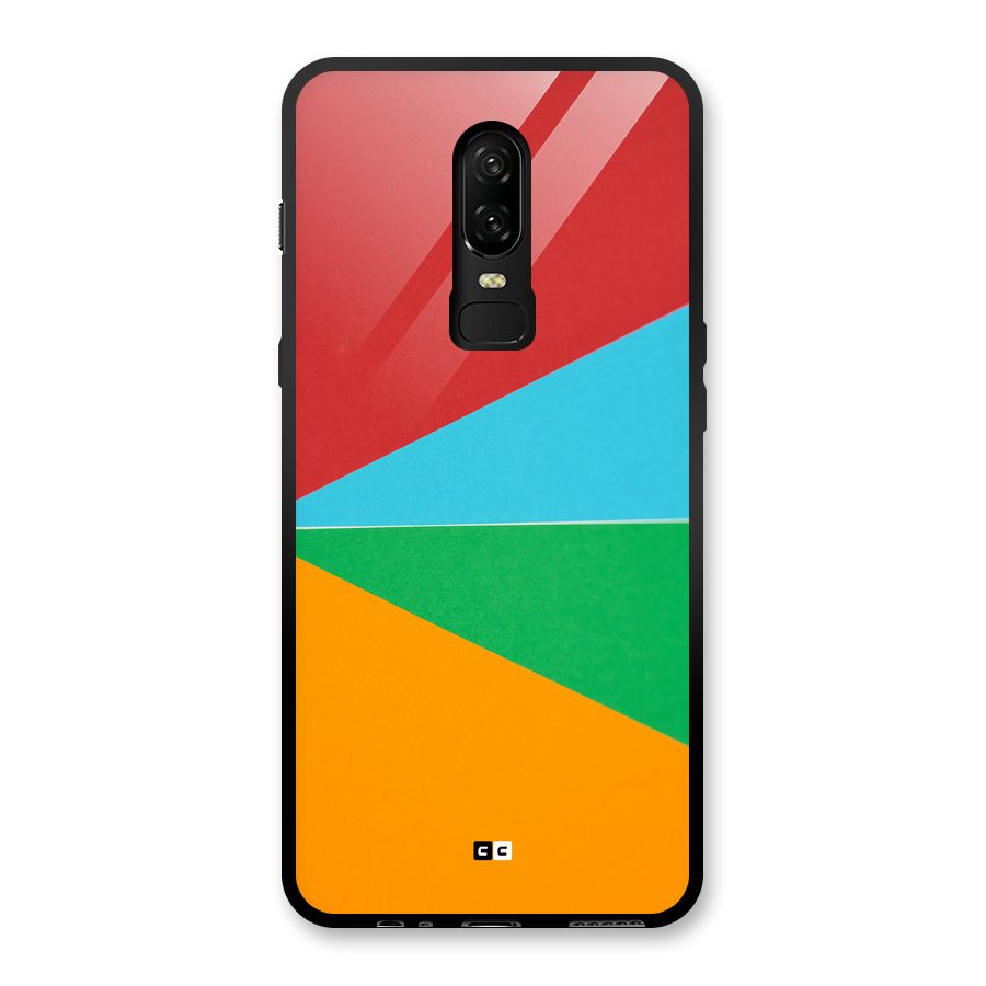 Summer Abstract Glass Back Case for OnePlus 6