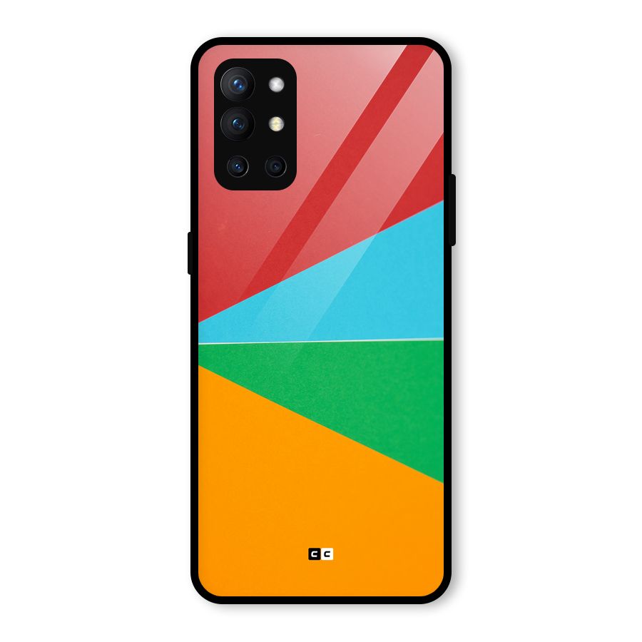 Summer Abstract Glass Back Case for OnePlus 9R