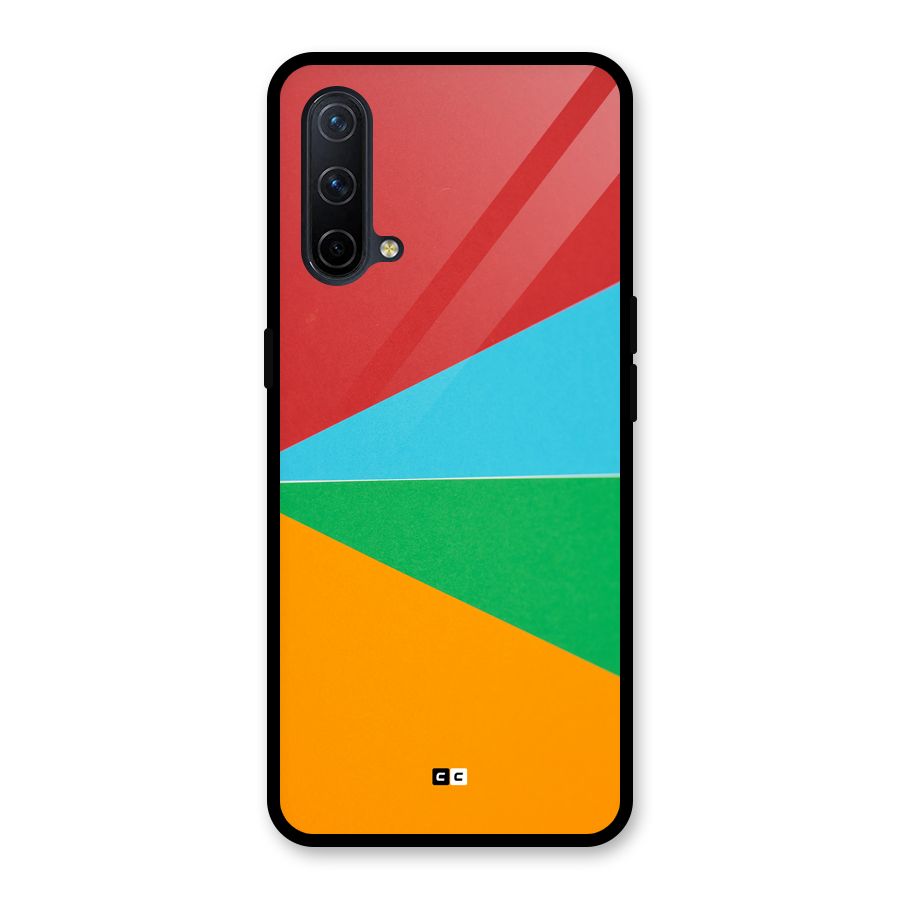 Summer Abstract Glass Back Case for OnePlus Nord CE 5G