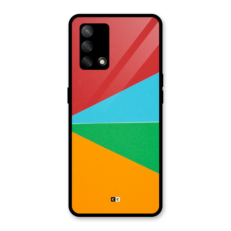 Summer Abstract Glass Back Case for Oppo F19s