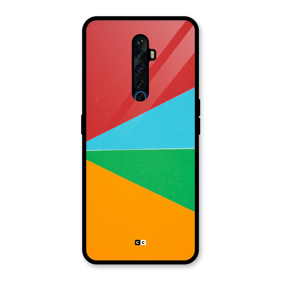 Summer Abstract Glass Back Case for Oppo Reno2 Z