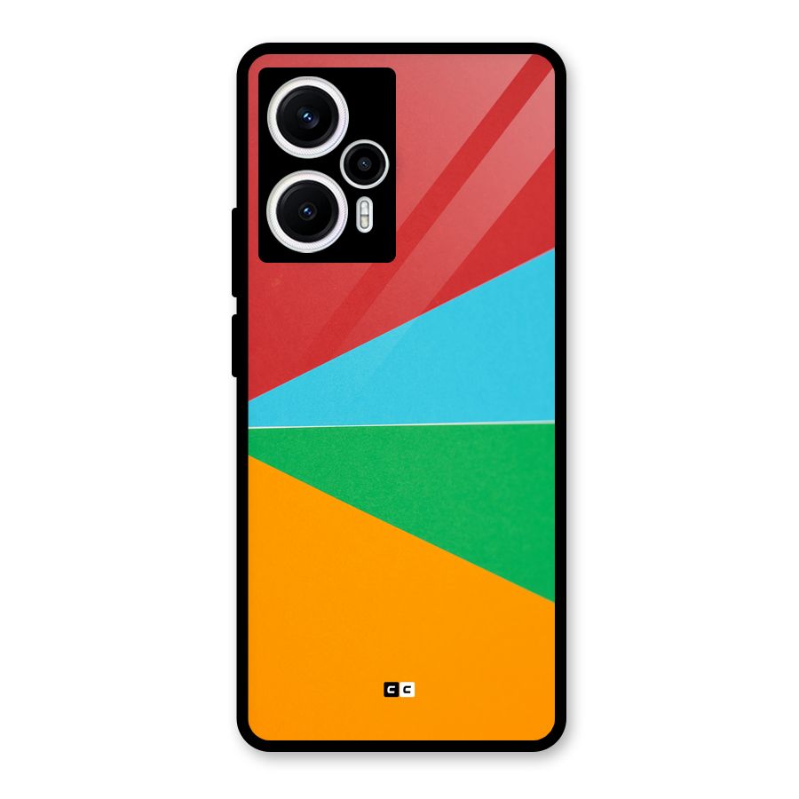 Summer Abstract Glass Back Case for Poco F5