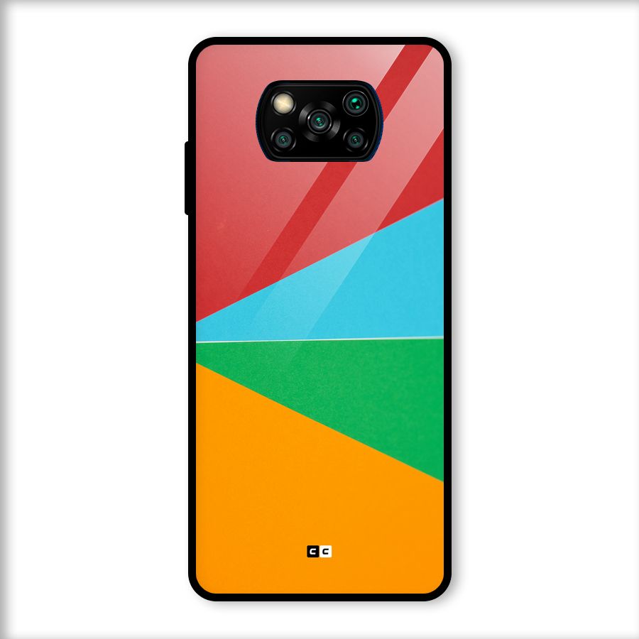 Summer Abstract Glass Back Case for Poco X3