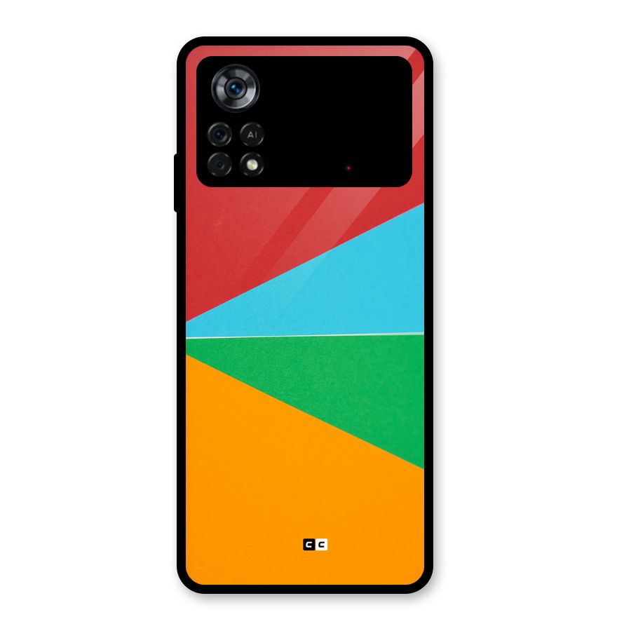 Summer Abstract Glass Back Case for Poco X4 Pro 5G