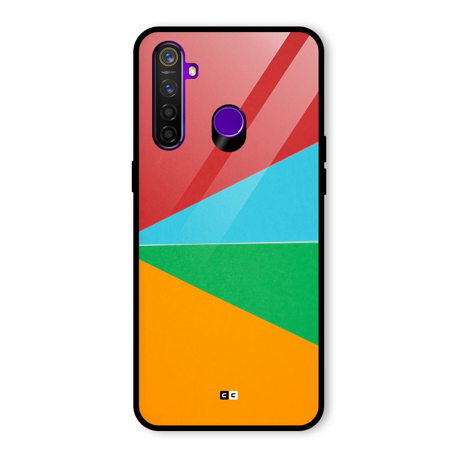 Summer Abstract Glass Back Case for Realme 5 Pro