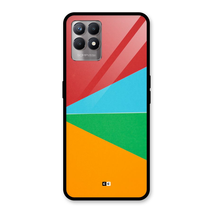 Summer Abstract Glass Back Case for Realme 8i
