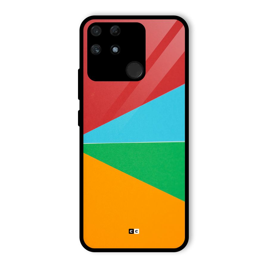 Summer Abstract Glass Back Case for Realme Narzo 50A