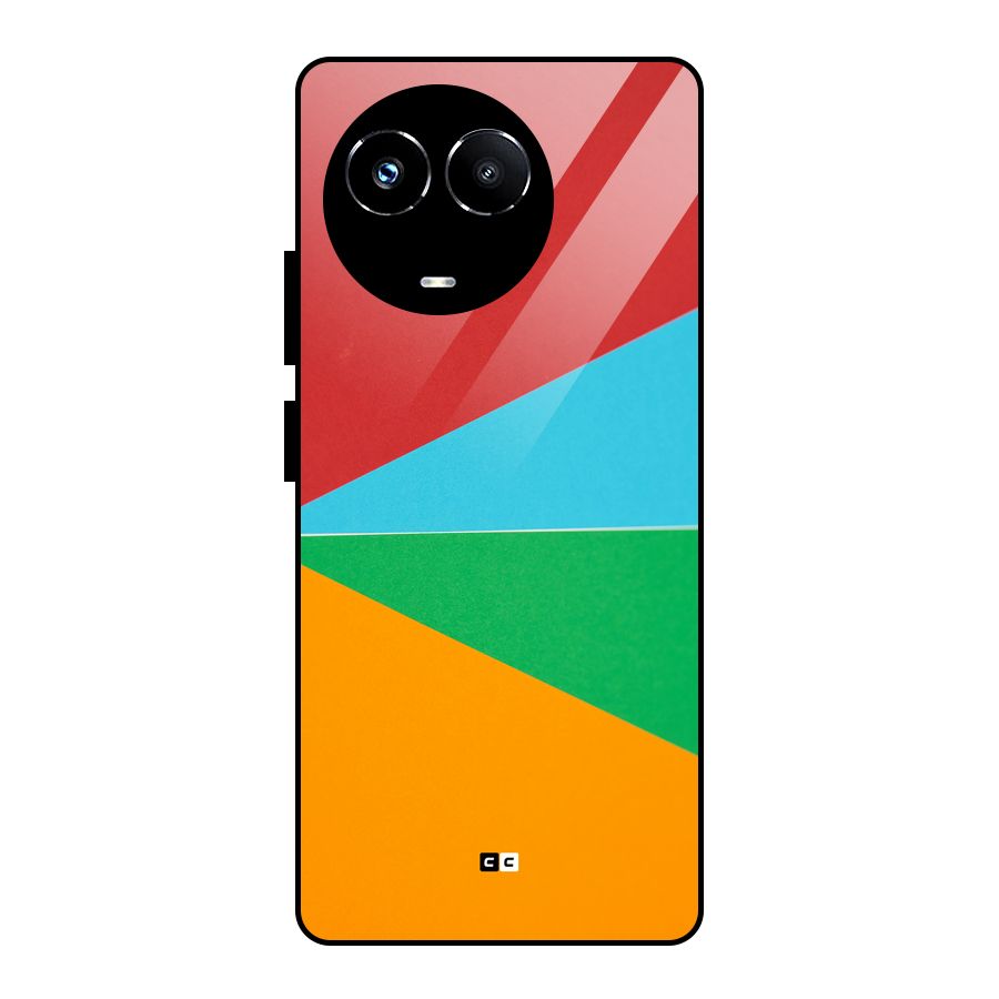Summer Abstract Glass Back Case for Realme Narzo 60X