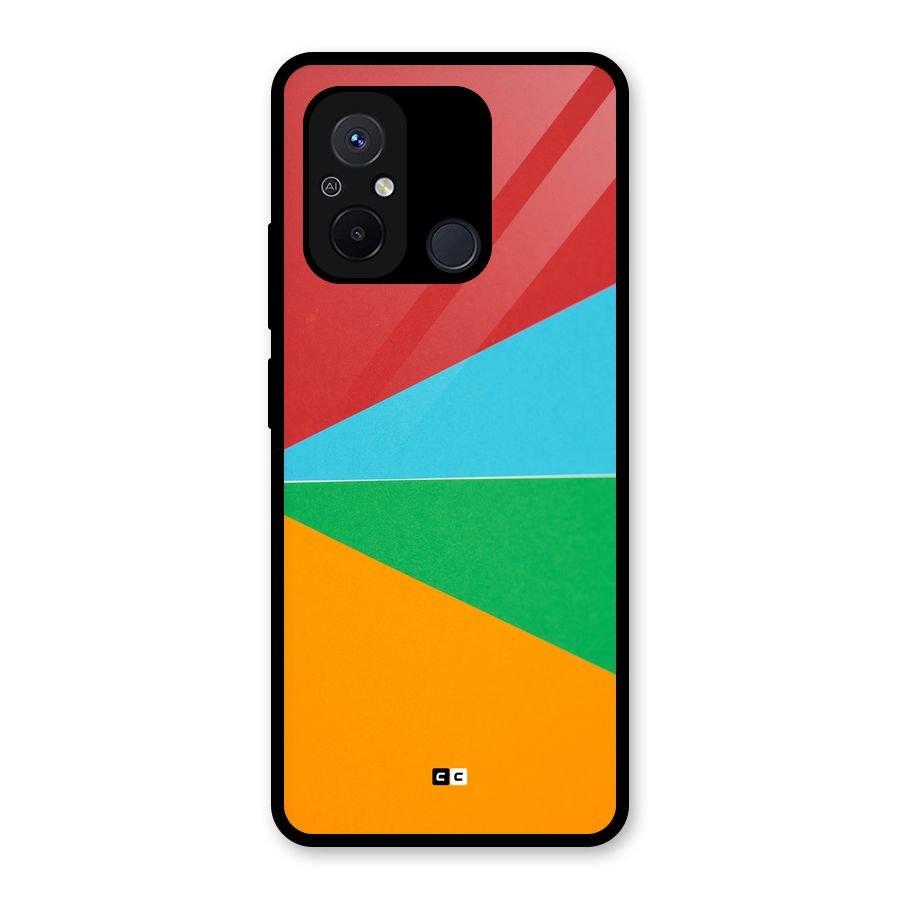 Summer Abstract Glass Back Case for Redmi 12C