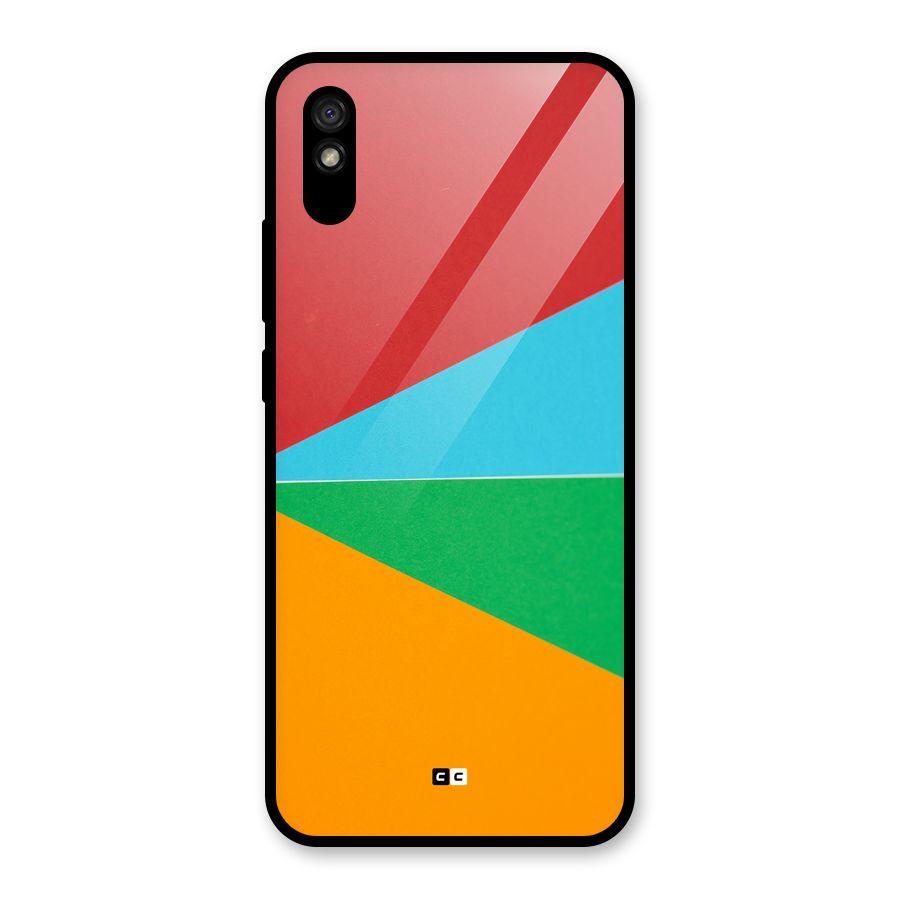 Summer Abstract Glass Back Case for Redmi 9A