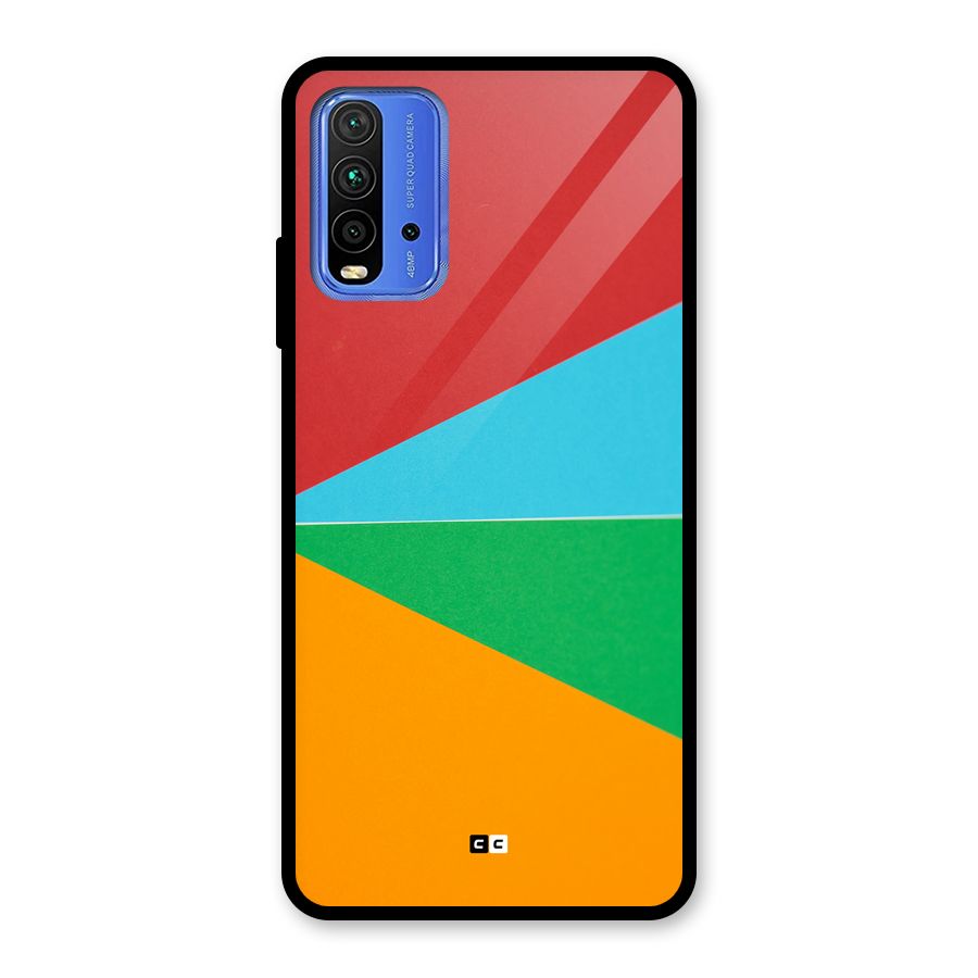 Summer Abstract Glass Back Case for Redmi 9 Power