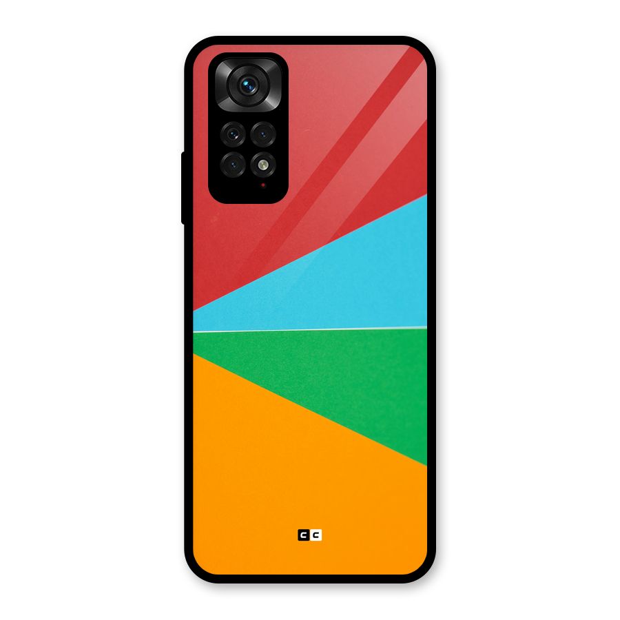 Summer Abstract Glass Back Case for Redmi Note 11S