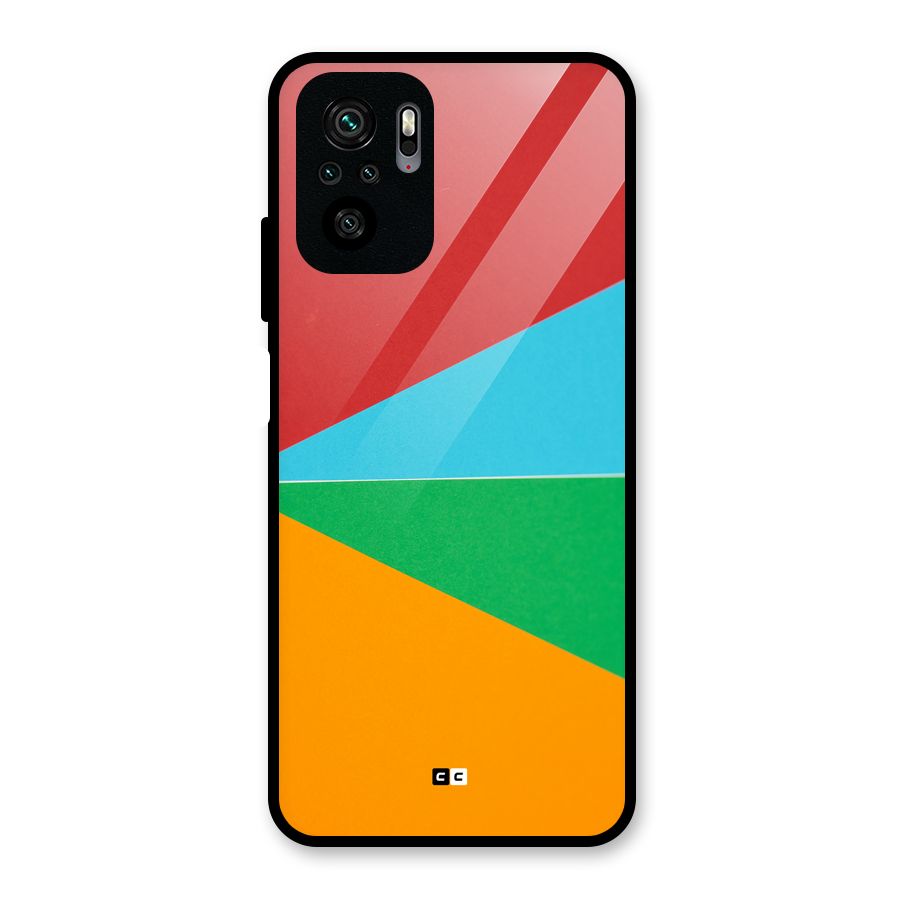 Summer Abstract Glass Back Case for Redmi Note 11 SE