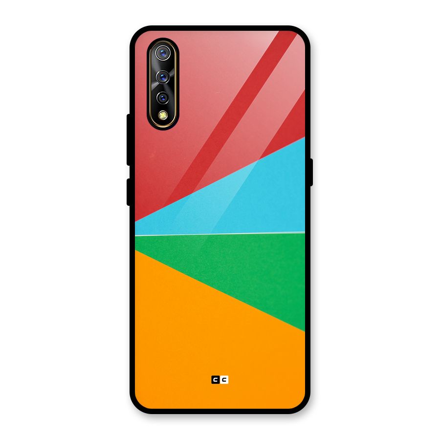 Summer Abstract Glass Back Case for Vivo S1