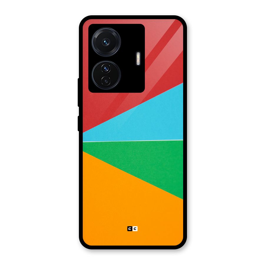 Summer Abstract Glass Back Case for Vivo T1 Pro