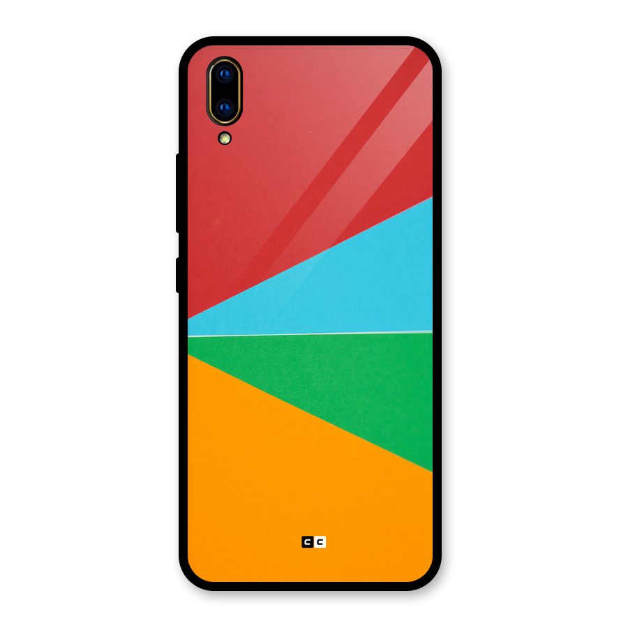 Summer Abstract Glass Back Case for Vivo V11 Pro