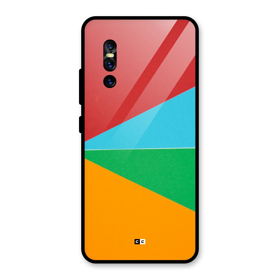 Summer Abstract Glass Back Case for Vivo V15 Pro