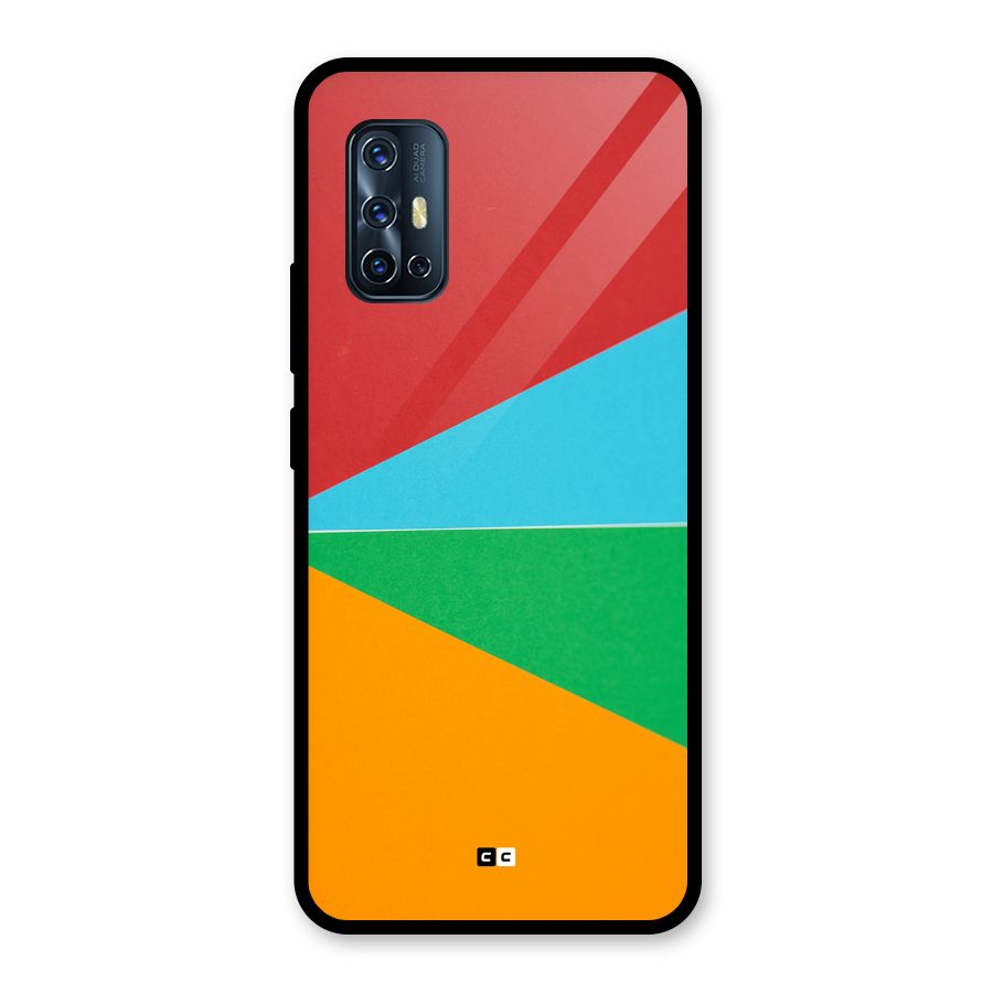 Summer Abstract Glass Back Case for Vivo V17