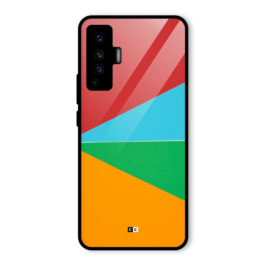 Summer Abstract Glass Back Case for Vivo X50