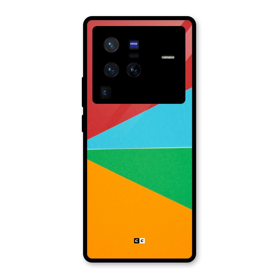 Summer Abstract Glass Back Case for Vivo X80 Pro