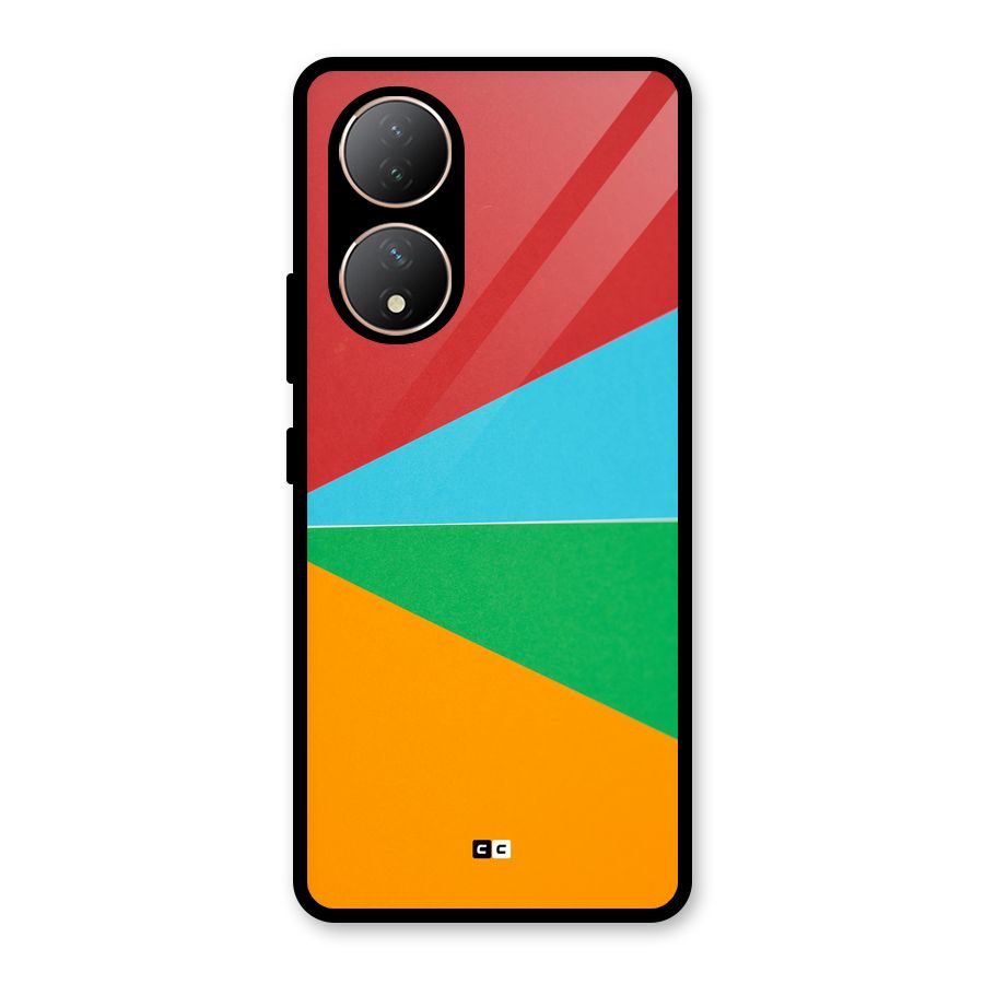 Summer Abstract Glass Back Case for Vivo Y100A