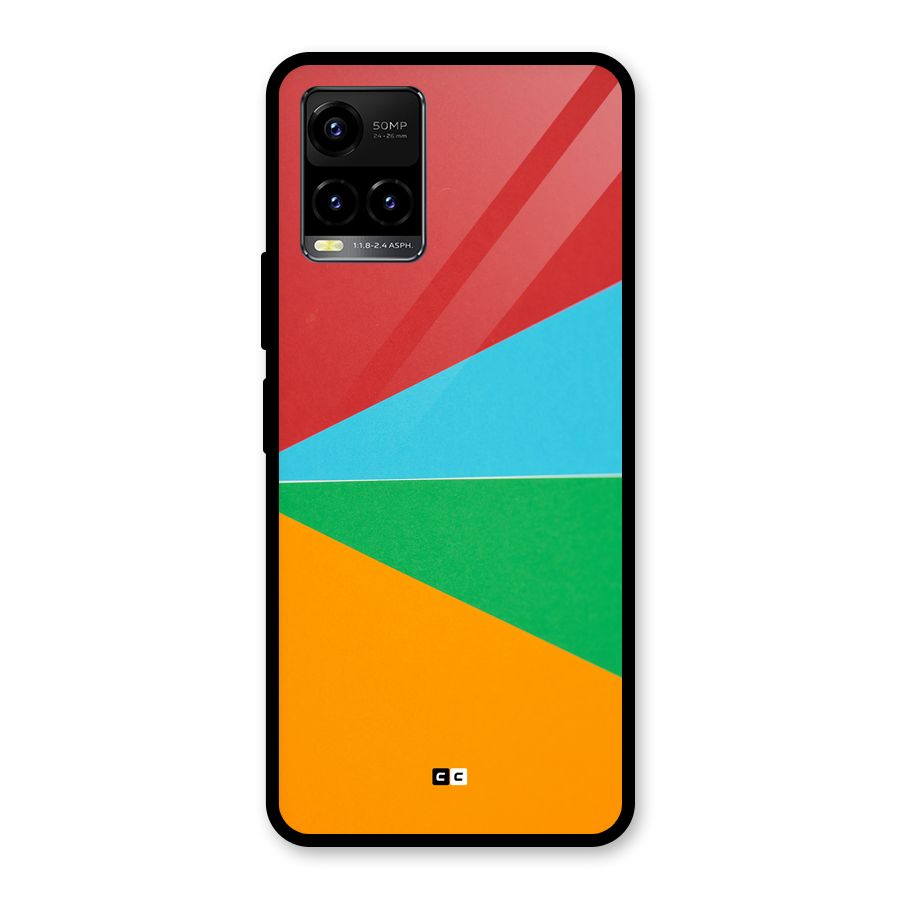 Summer Abstract Glass Back Case for Vivo Y21T
