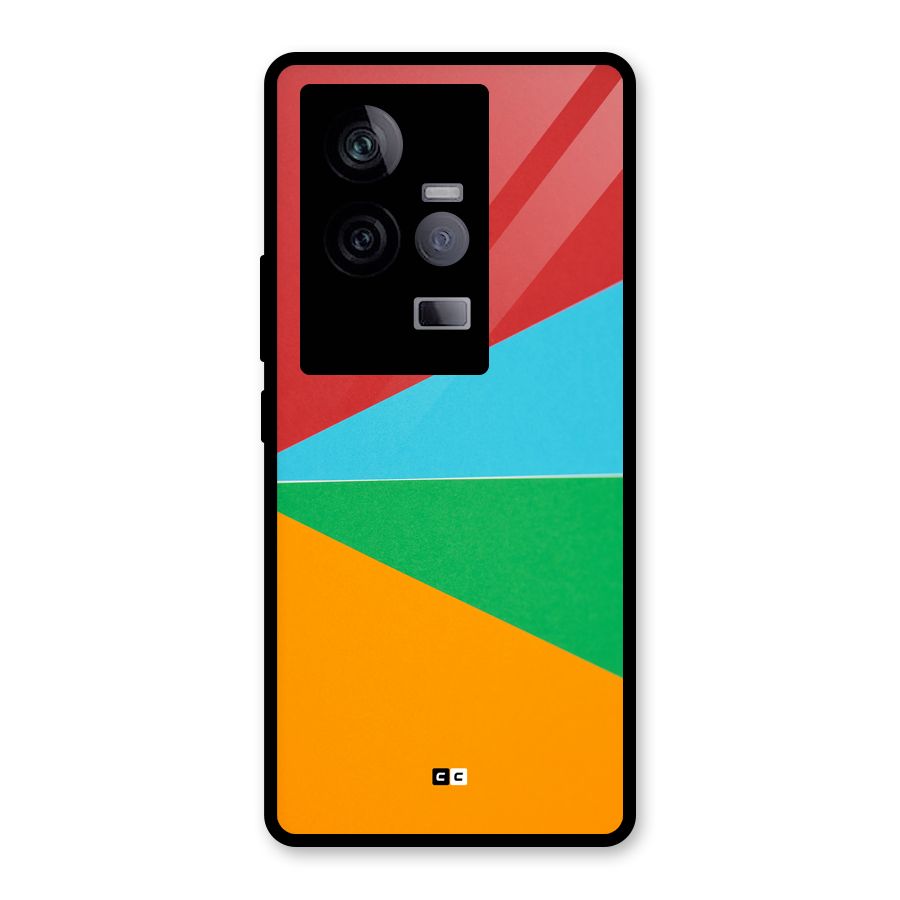 Summer Abstract Glass Back Case for Vivo iQOO 11 5G