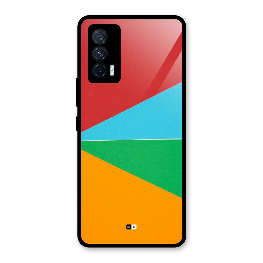 Summer Abstract Glass Back Case for Vivo iQOO 7 5G