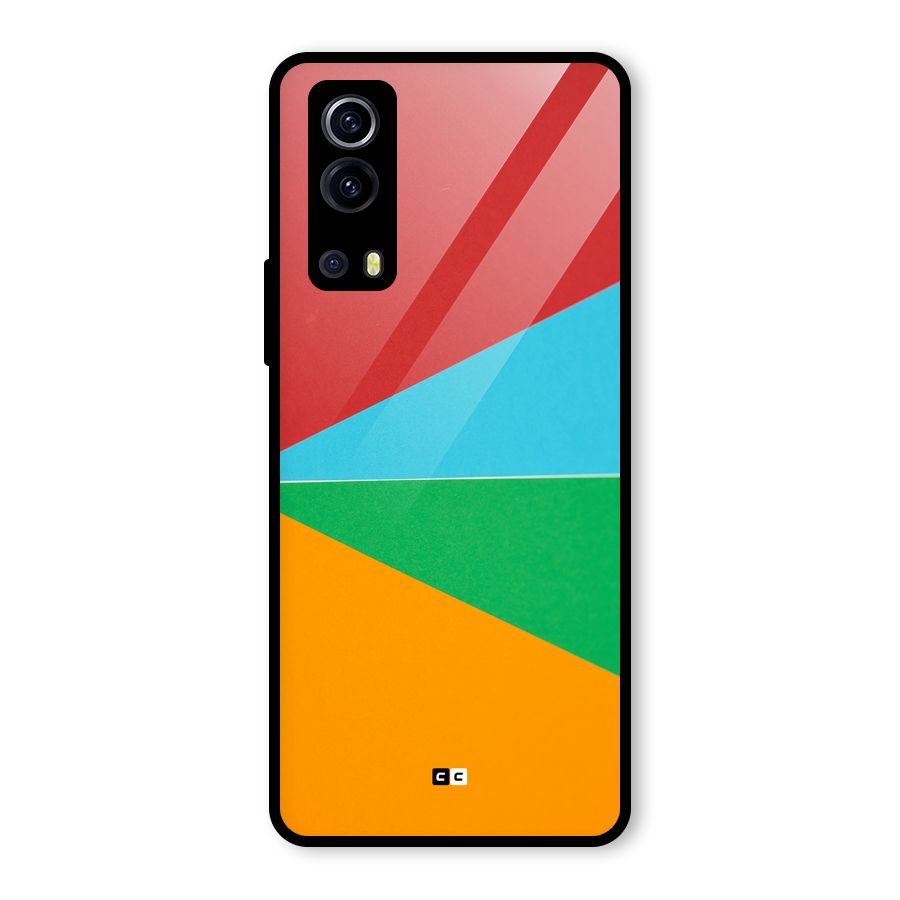Summer Abstract Glass Back Case for Vivo iQOO Z3