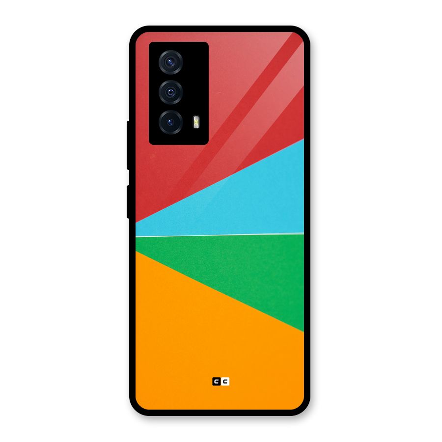 Summer Abstract Glass Back Case for Vivo iQOO Z5