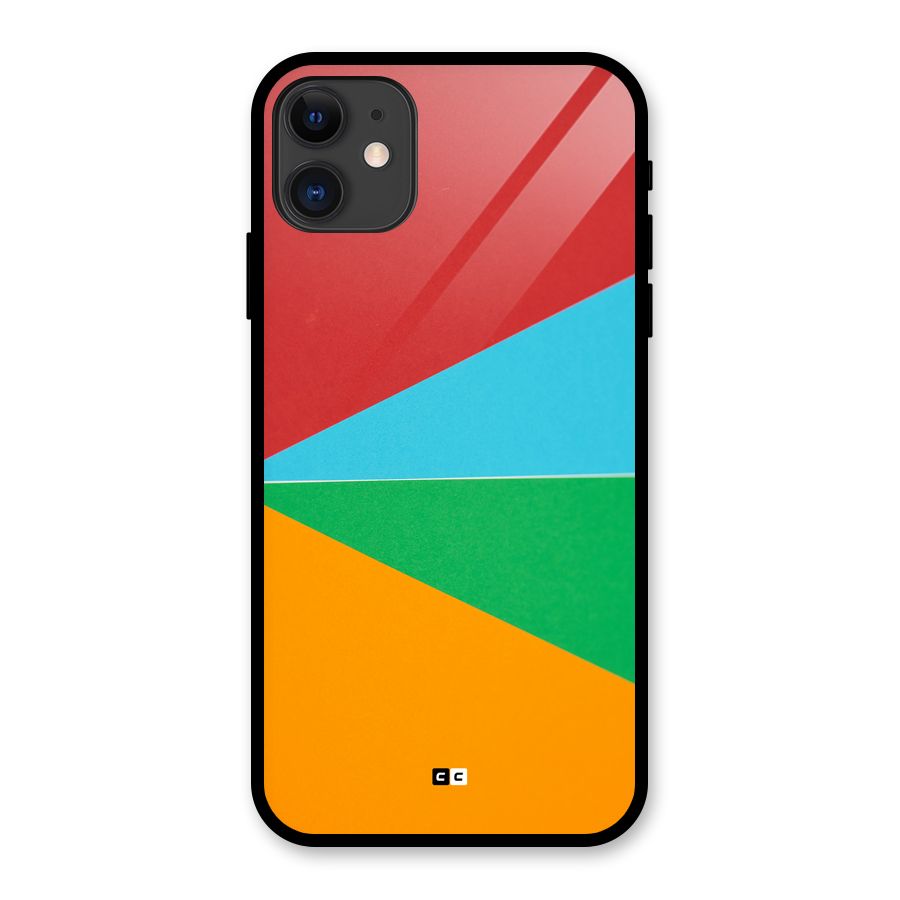 Summer Abstract Glass Back Case for iPhone 11