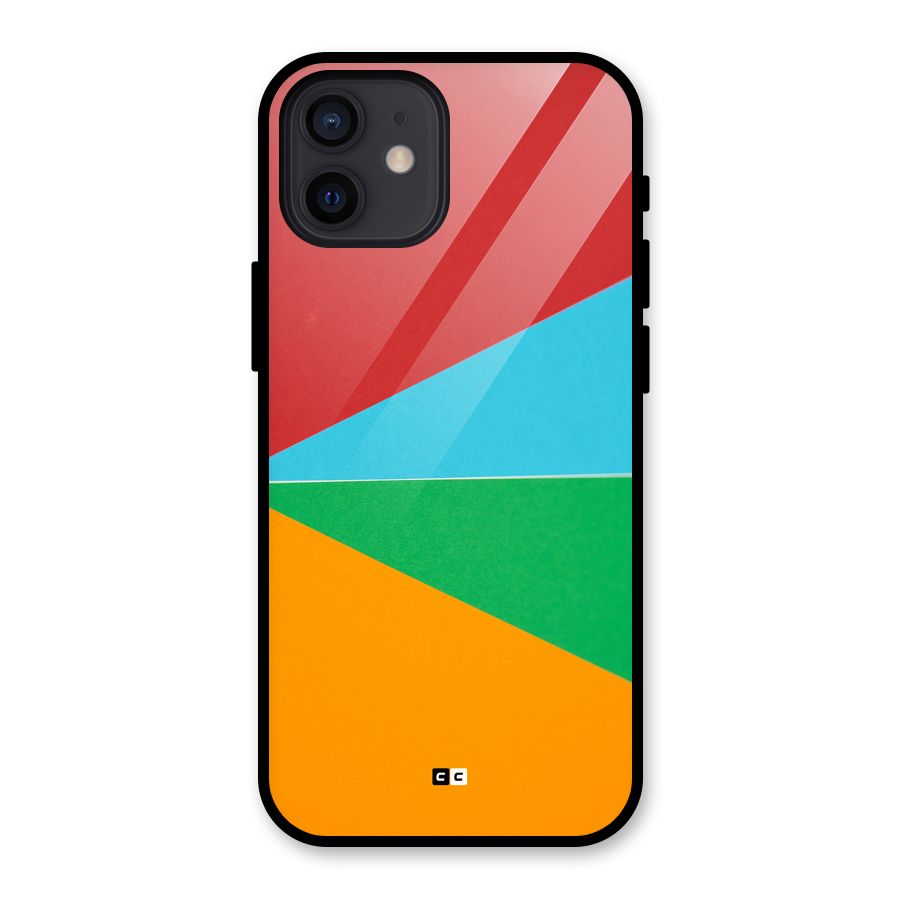 Summer Abstract Glass Back Case for iPhone 12